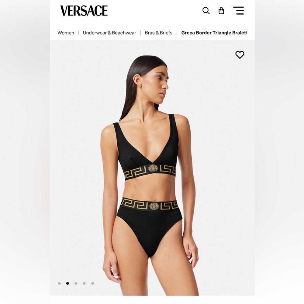 Versace Greca Bralette and Brief Set!